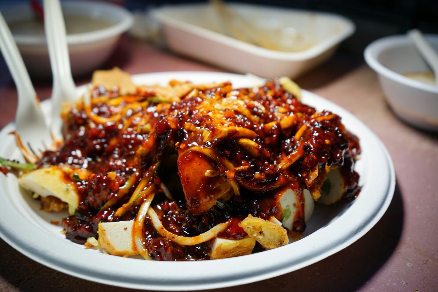 【馬來西亞檳城美食】新關仔角夜市:必吃懶人包推薦 - 第10張圖 檳城美食關仔角夜市必吃:746號旁邊福建麵