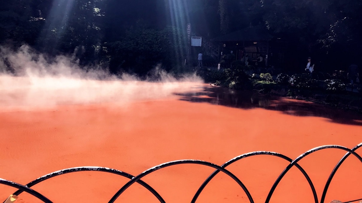 九州別府七大地獄溫泉第六站：血地獄