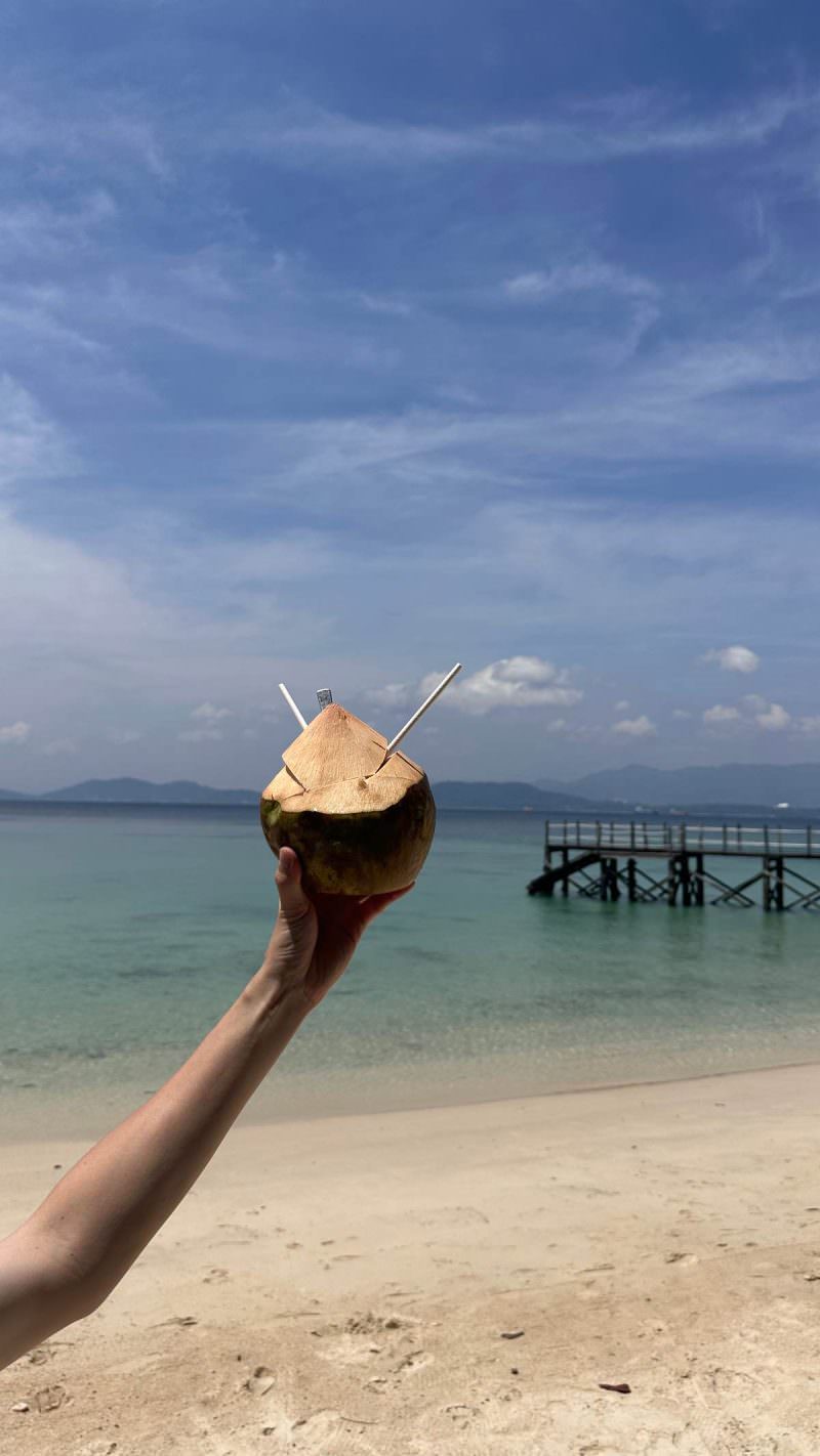 馬來西亞沙巴亞庇Gaya Island Resort加雅島度假村沙私人海灘