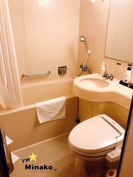 名古屋笠寺華盛頓廣場飯店單人房衛浴設備