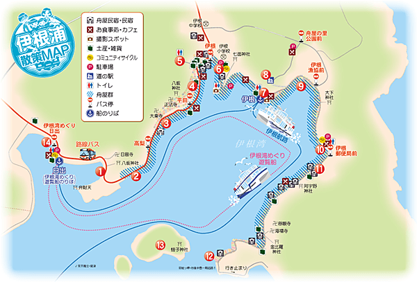 京都伊根舟屋地圖