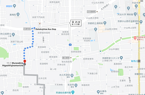 京都美食西陣Cafe Sarasara咖啡廳地理位置與交通方式