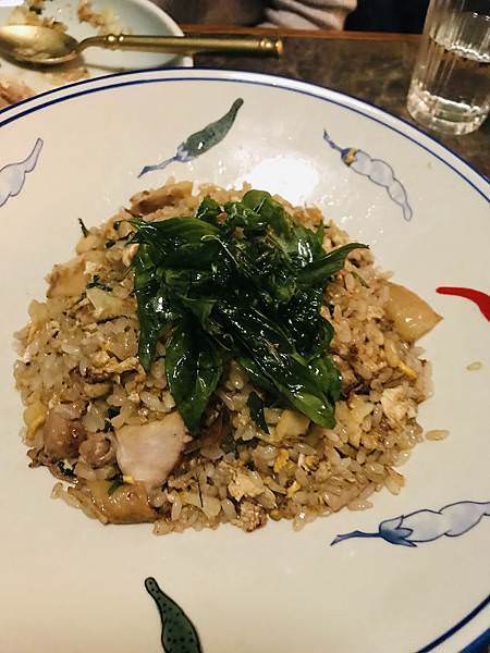 台北美食心潮飯店三杯雞炒飯