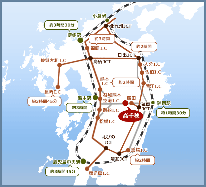 日本九州景點高千穗峽交通方式