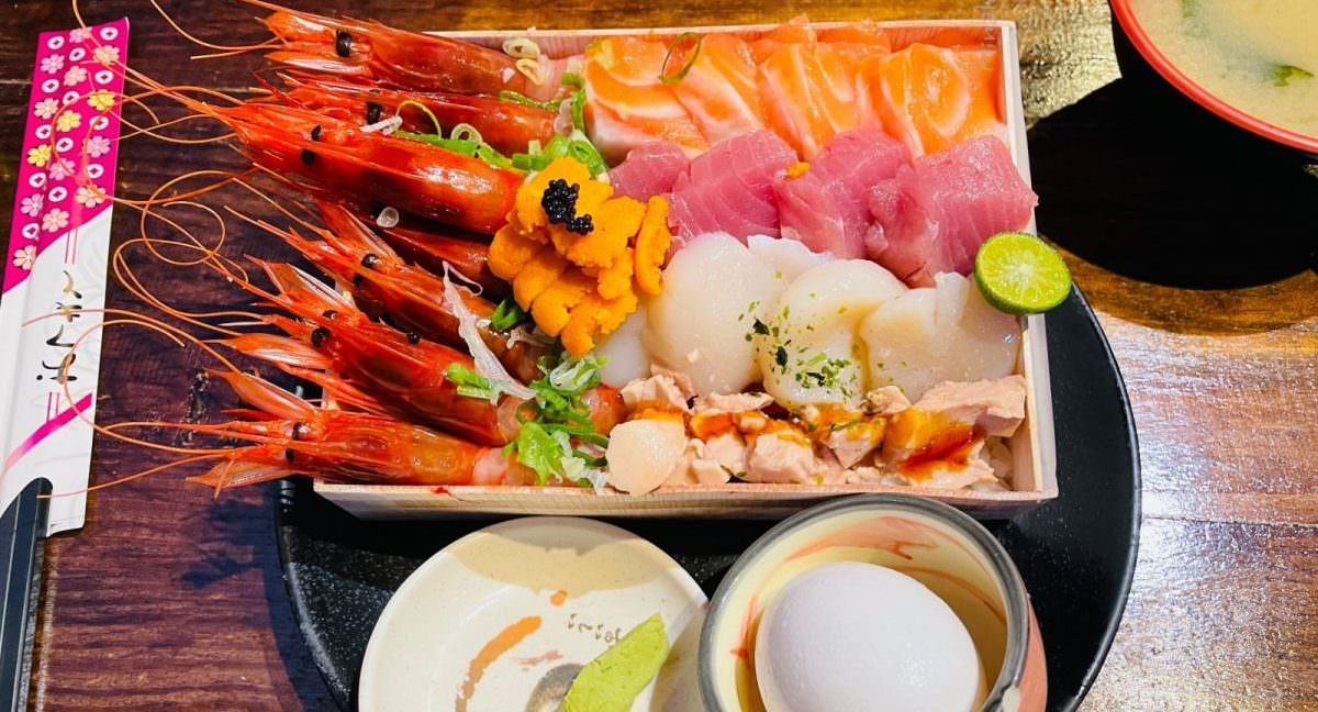 丼賞和食日本料理甜蝦寶盒