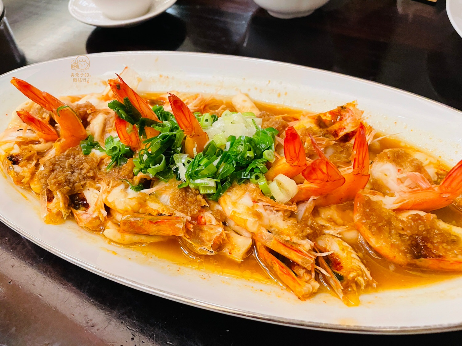 美福飯店米香蒜蓉白刺蝦