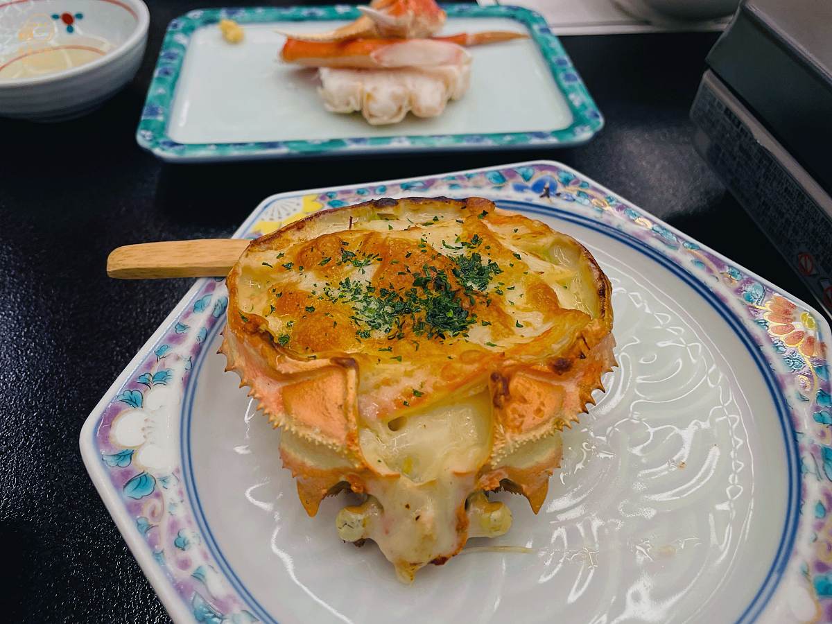北海道美食札幌螃蟹家本店焗烤蟹肉