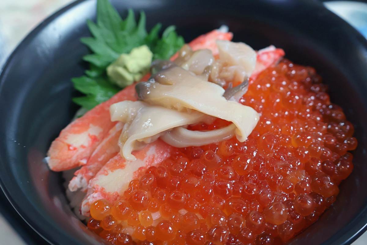 北海道美食札幌二条市場第一海鮮丸鮭魚卵