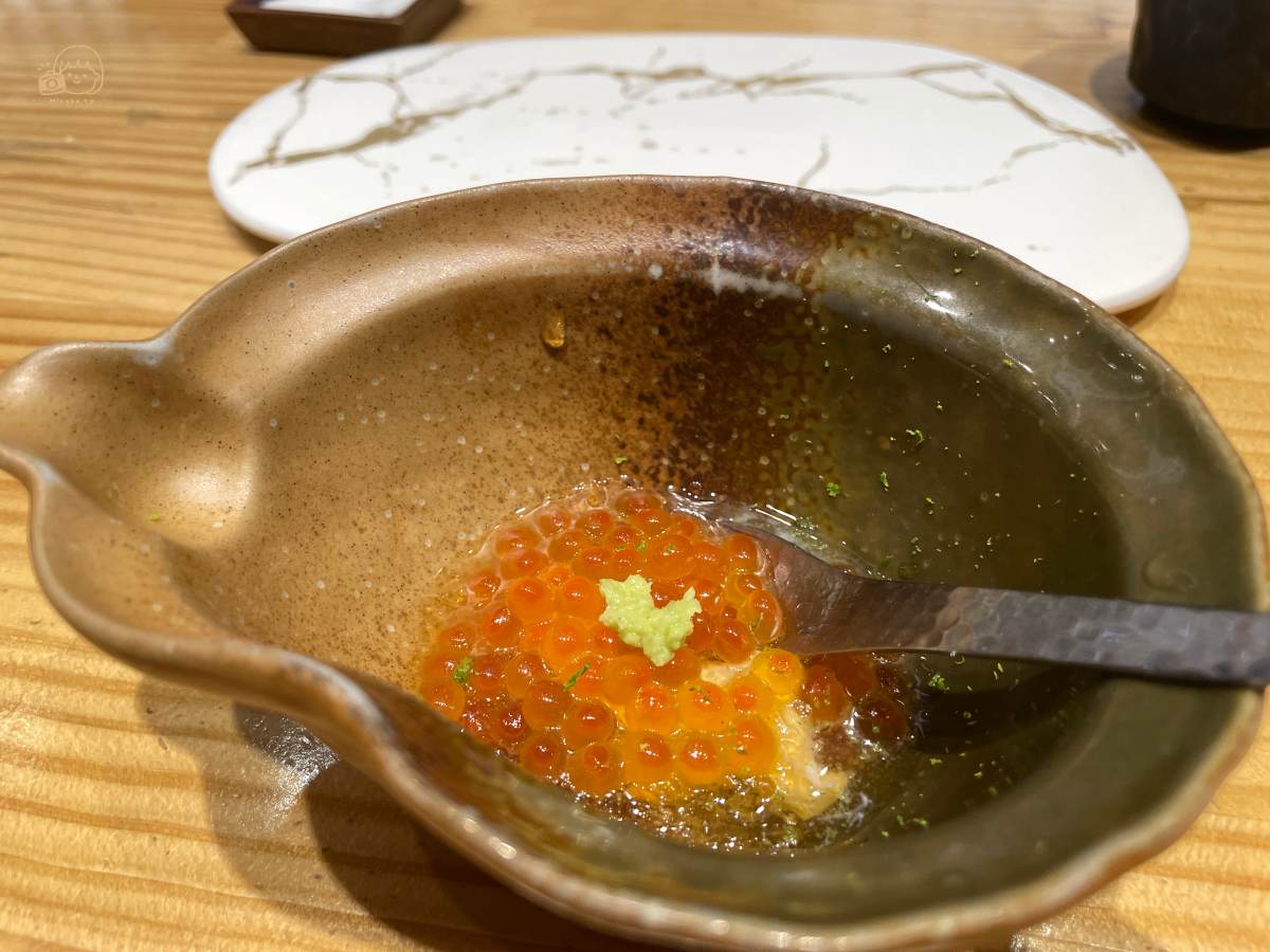 台北無菜單日本料理｜一期一會割烹鮭魚卵盅