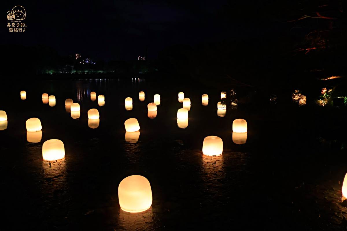  大阪teamlab必看亮點：漂浮在大池塘上的呼應燈 ── 曖昧的色彩