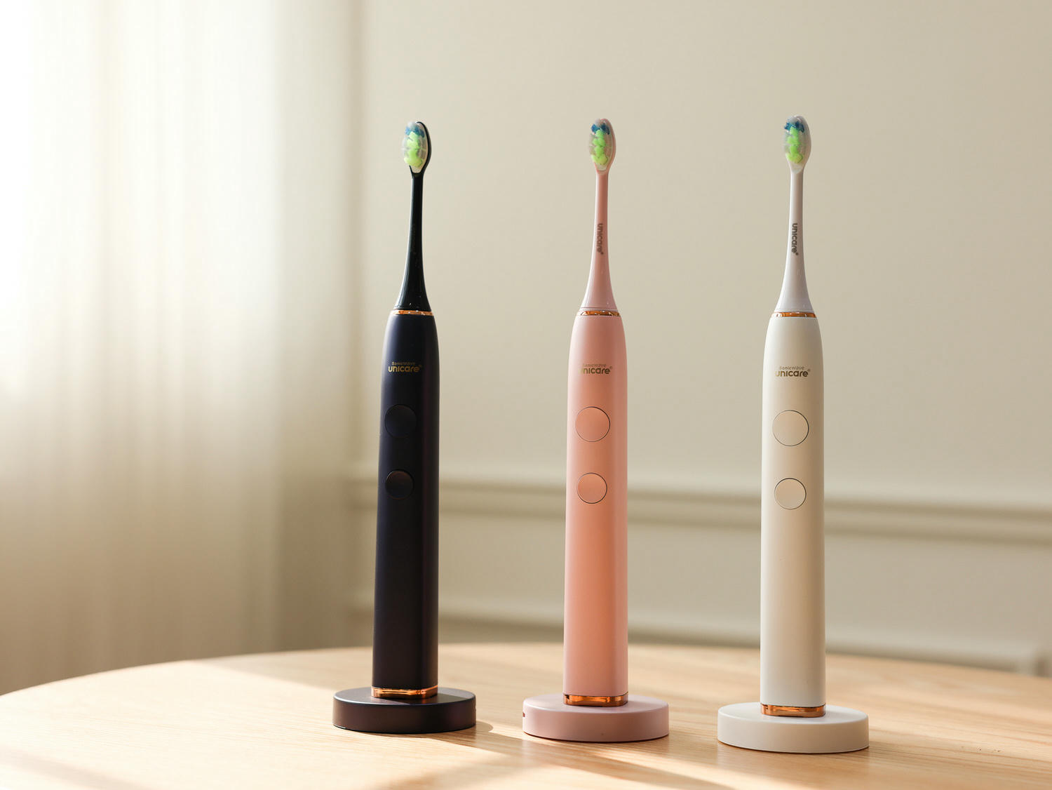 unicare音波電動牙刷三種顏色
