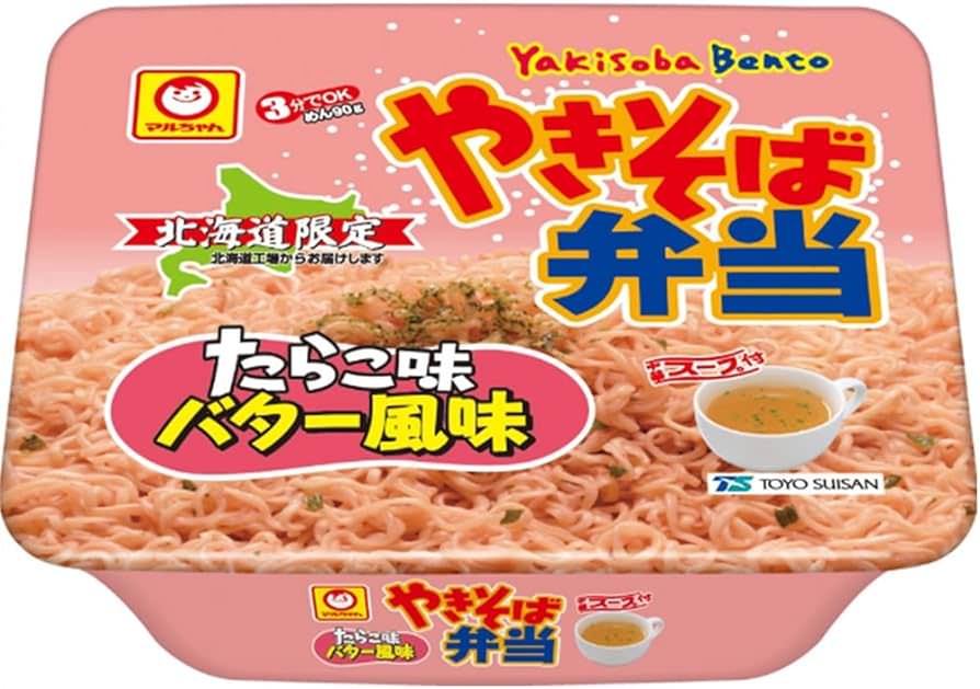 北海道必買泡麵｜鱈魚子奶油風味日式炒麵