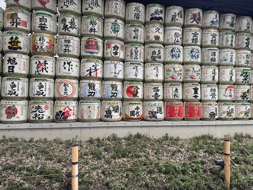明治神宮酒樽牆