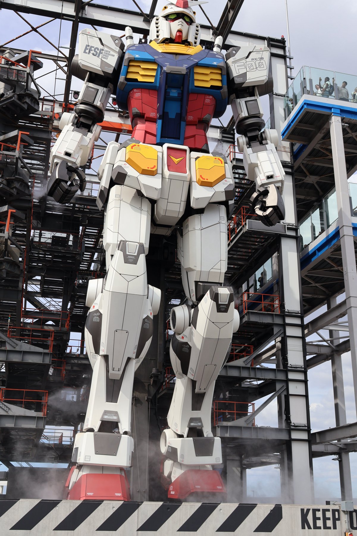 橫濱景點｜RX-78F00 巨大鋼彈模型表演