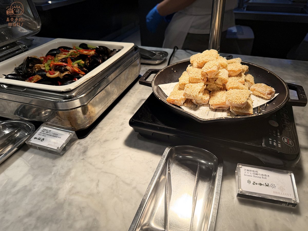 JR東日本台北鉑麗安自助餐吃到飽餐點蝦捲