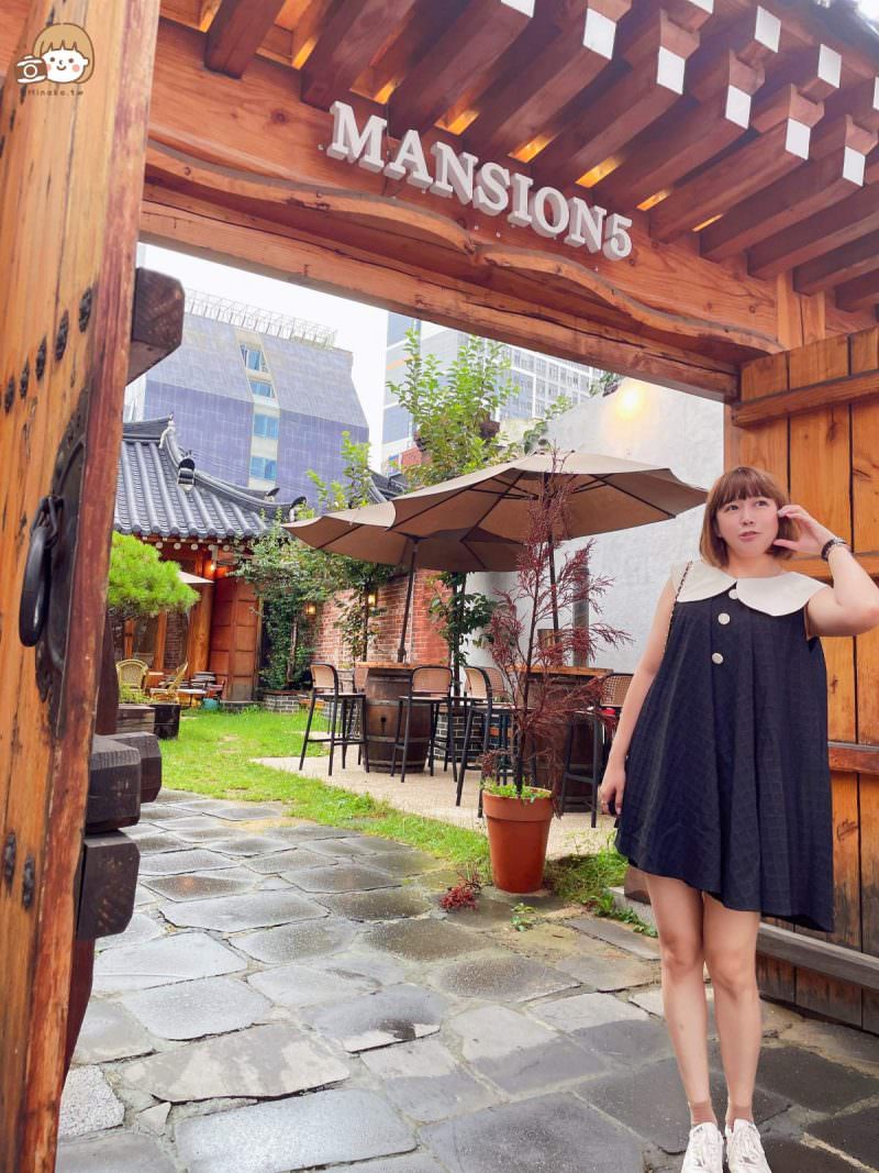 大邱自由行美食｜Mansion 5 韓屋咖啡廳大門