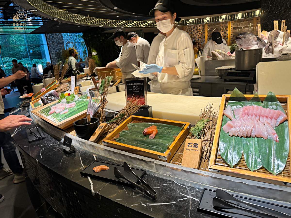 晶華酒店吃到飽海鮮生魚片、握壽司、日本料理