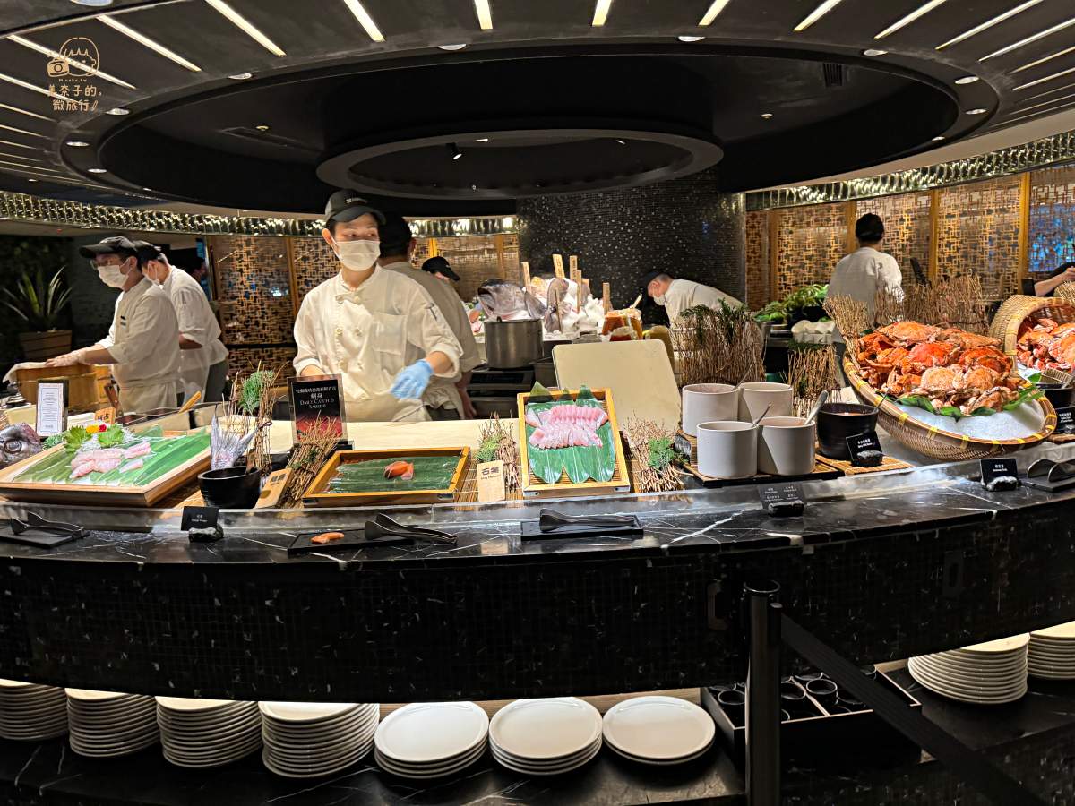 晶華酒店柏麗廳吃到飽海鮮生魚片、握壽司、日本料理