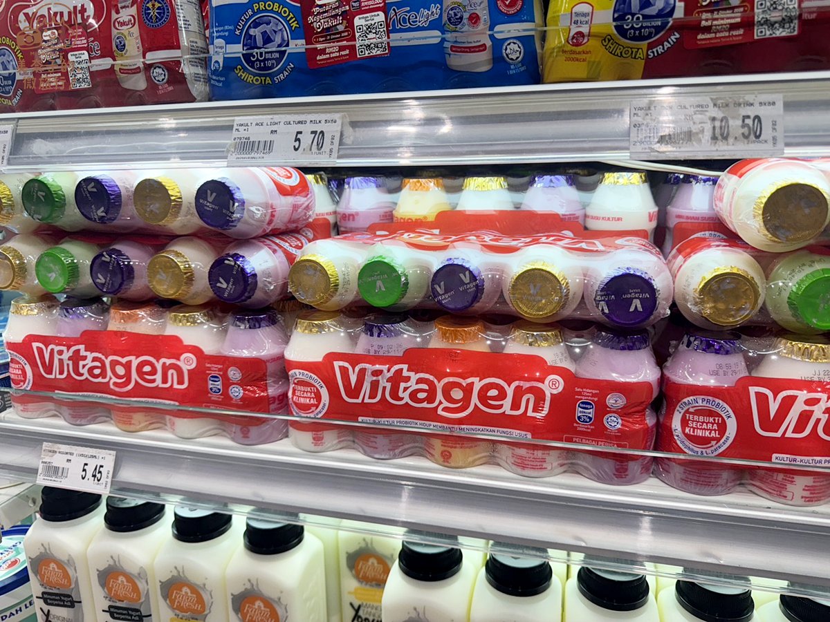【2025馬來西亞必買】16種樣國民品牌伴手禮推薦、超市也可以買到的零食與藥妝! - 第9張圖 馬來西亞必買伴手禮:Vitagen乳酸菌飲料