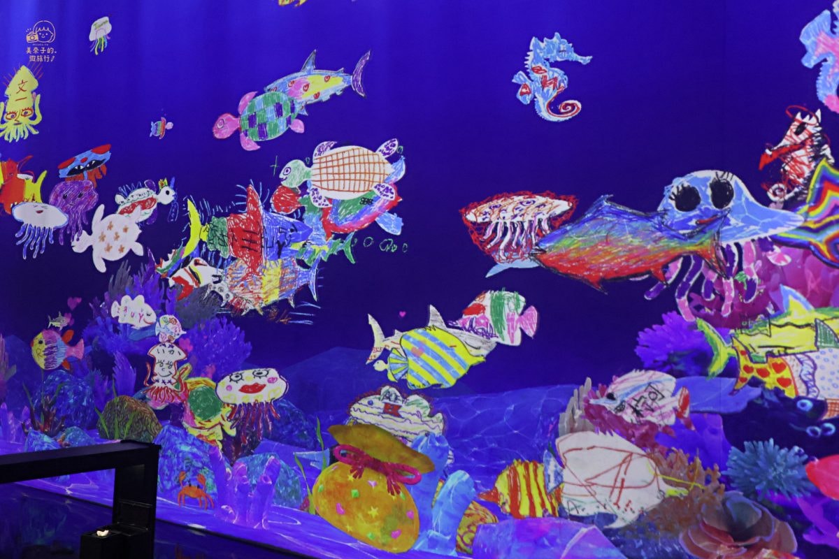 沖繩teamlab特色彩繪水族館 