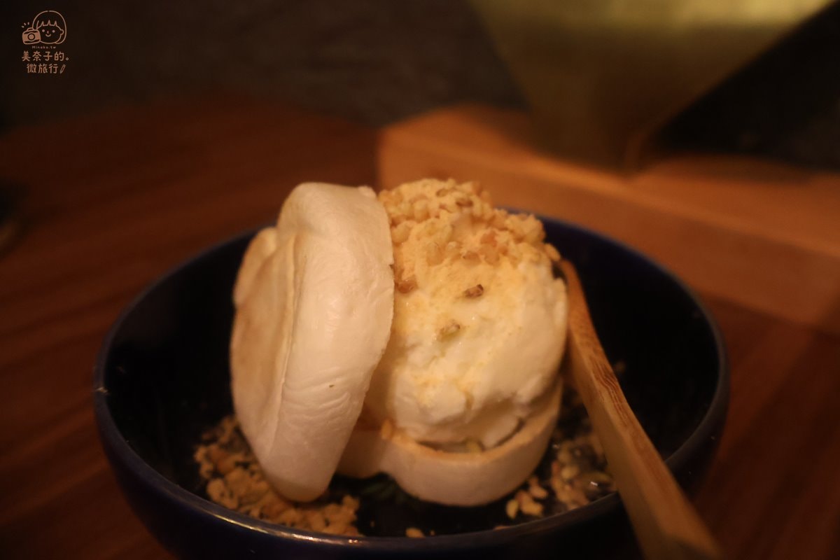 【2024台北居酒屋】餐點好吃下酒:酒桃Sake momo 東區質感餐酒館 - 第38張圖 台北餐酒館Sake momo 最中冰淇淋