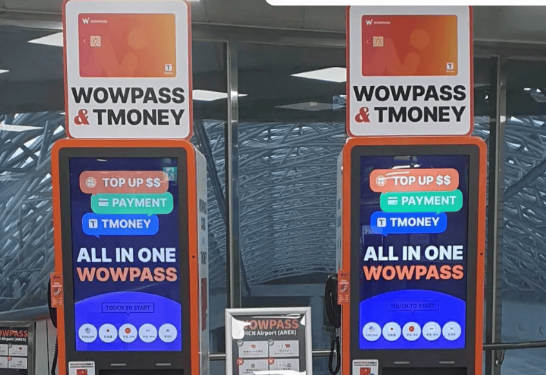 WOWPASS機台換韓幣