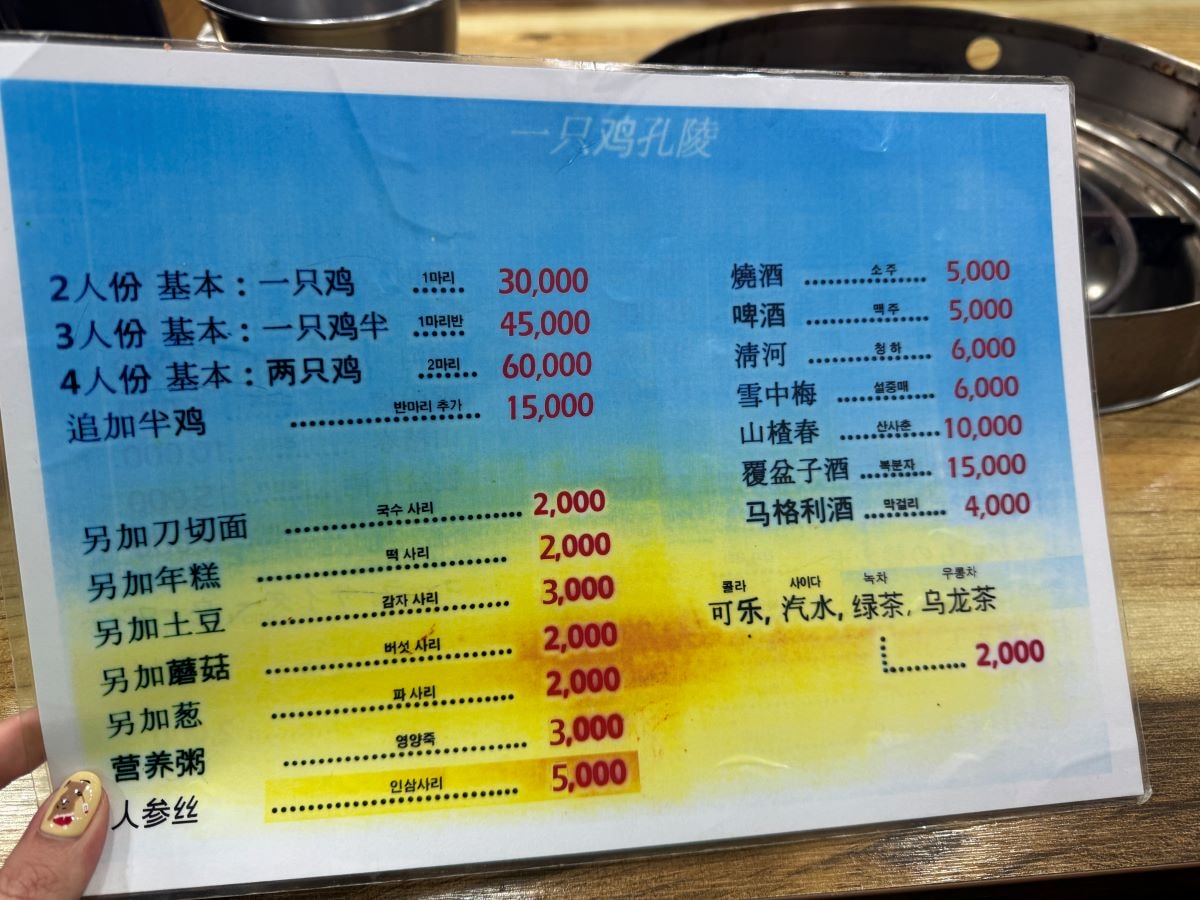 首爾美食孔陵一隻雞｜東大門必吃菜單