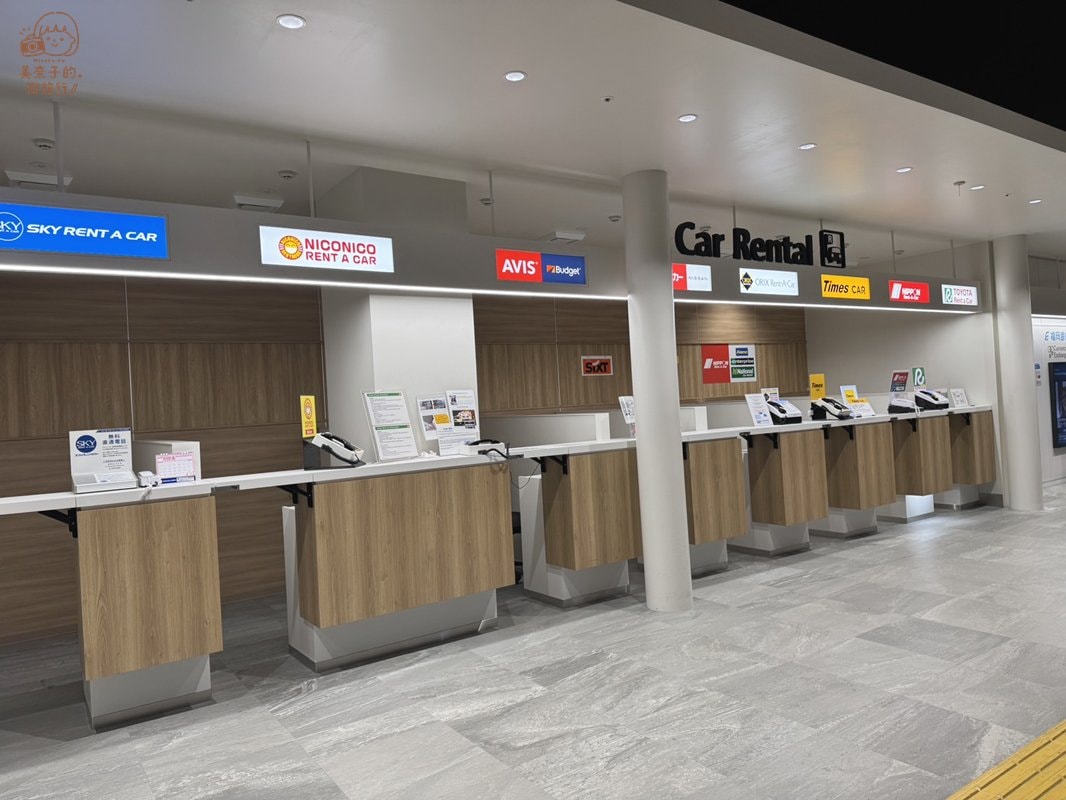 從福岡機場到市區：租車