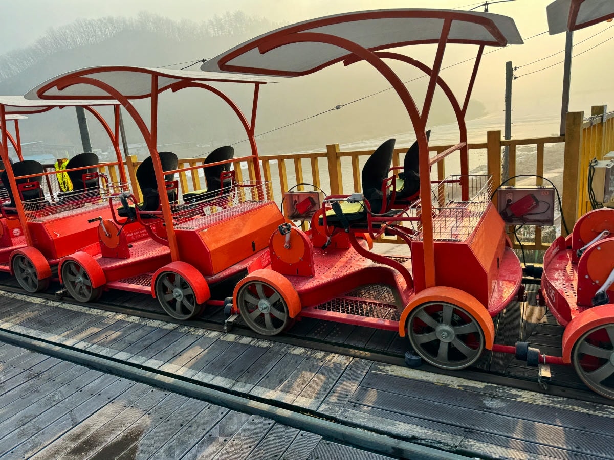 首爾近郊景點江村鐵道自行車