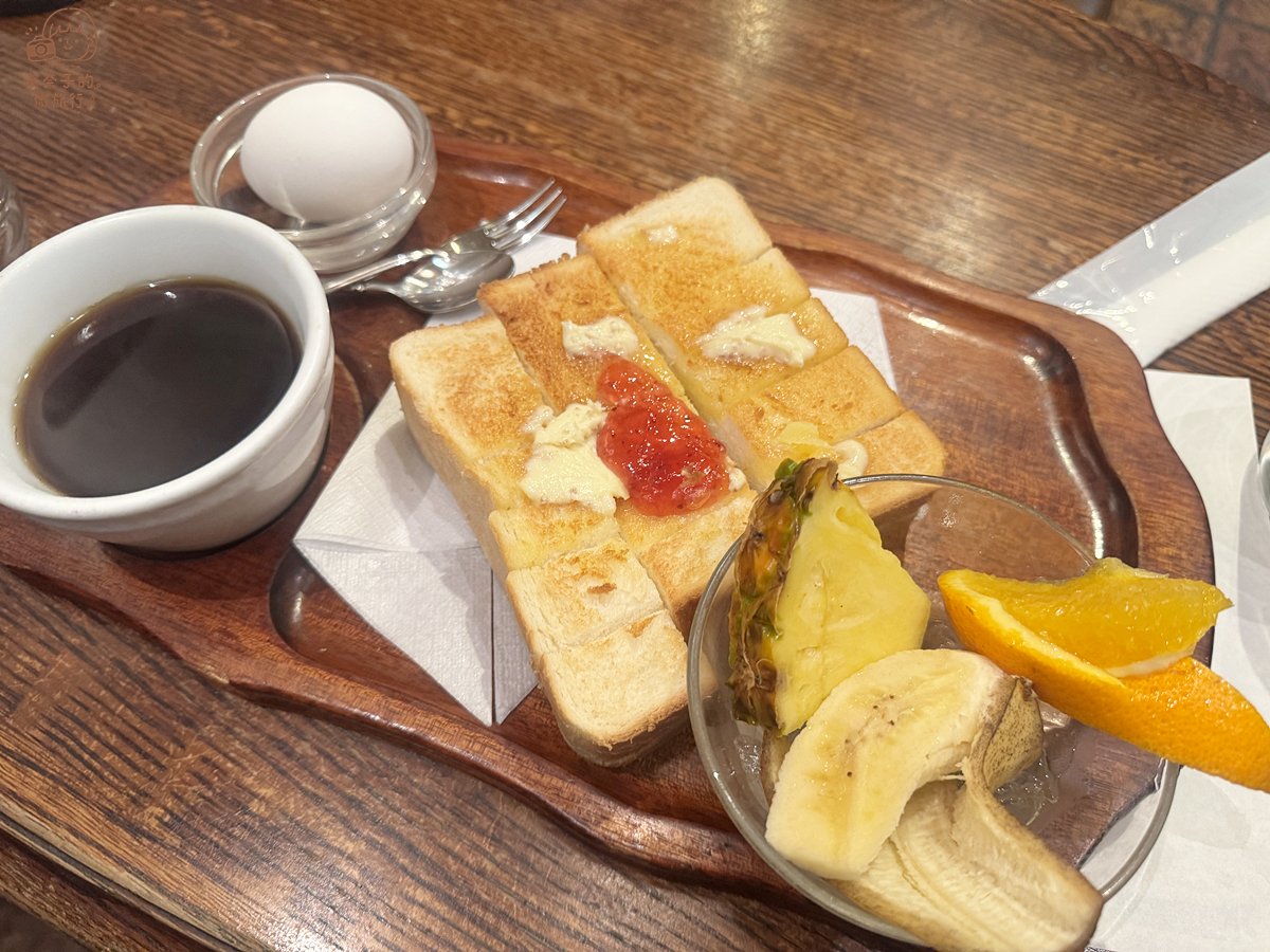 大阪美食｜新大阪車站早餐：復古咖啡廳喫茶サンチョ 烤土司