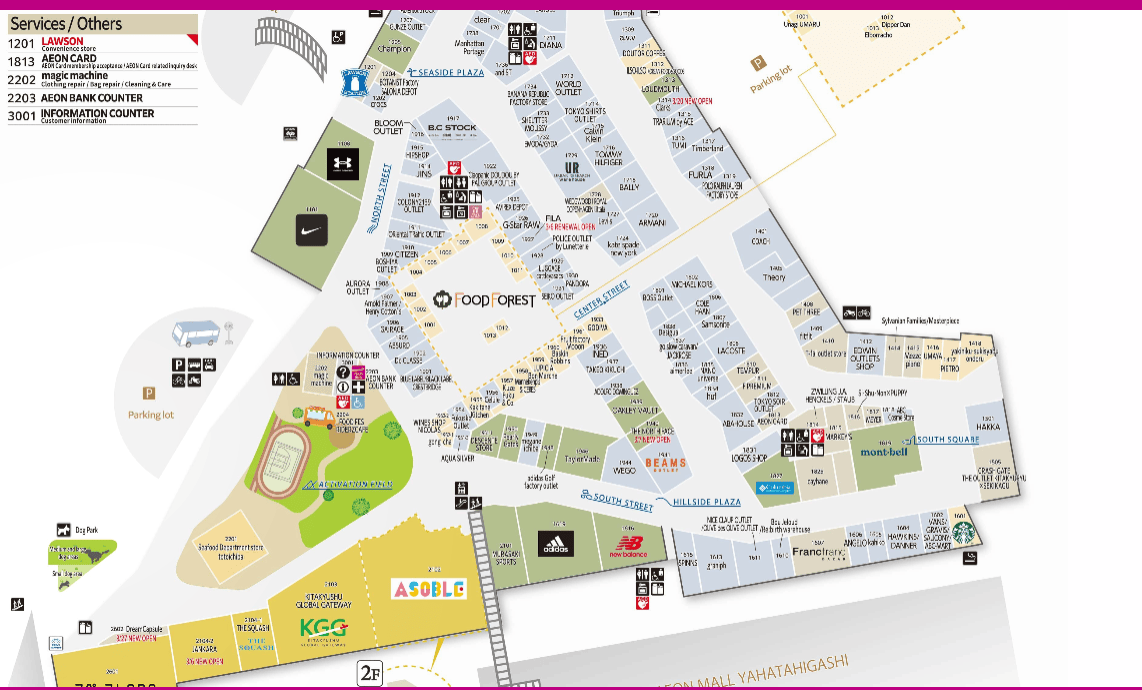 福岡Outlet｜THE OUTLETS 北九州平面圖