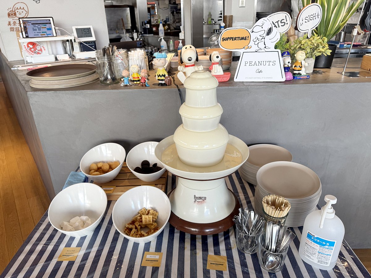 大阪美食｜史努比主題餐廳PEANUTS Cafe甜點吃到飽
