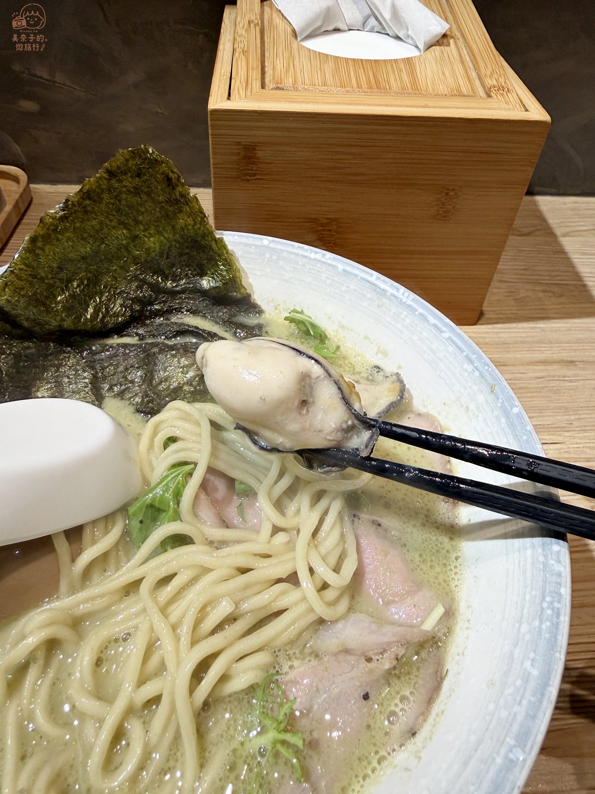 台北美食中山二屋拉麵：濃厚牡蠣拉麵